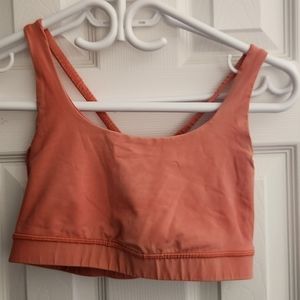 (6) Pink Lululemon energy bra